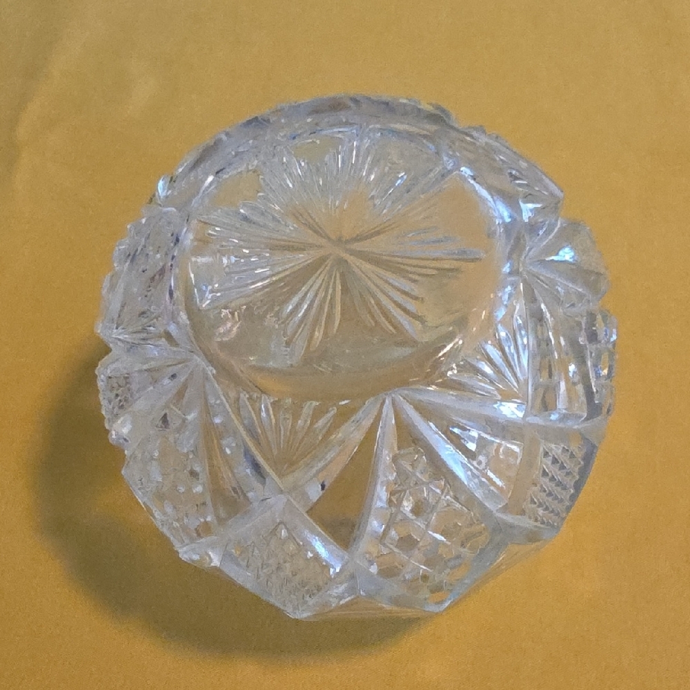 Antique Art Nouveau Glass Hair Receiver - Vanity Dresser Jar - Picture 5 of 14